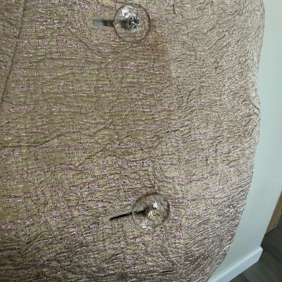 Via Condotti Textured Tan Blazer - Picture 2 of 6